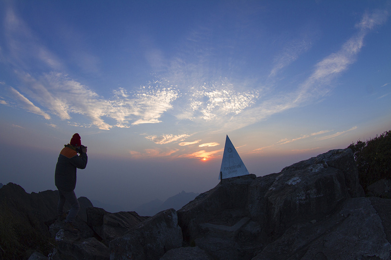 Sunset on Fansipan Mountain